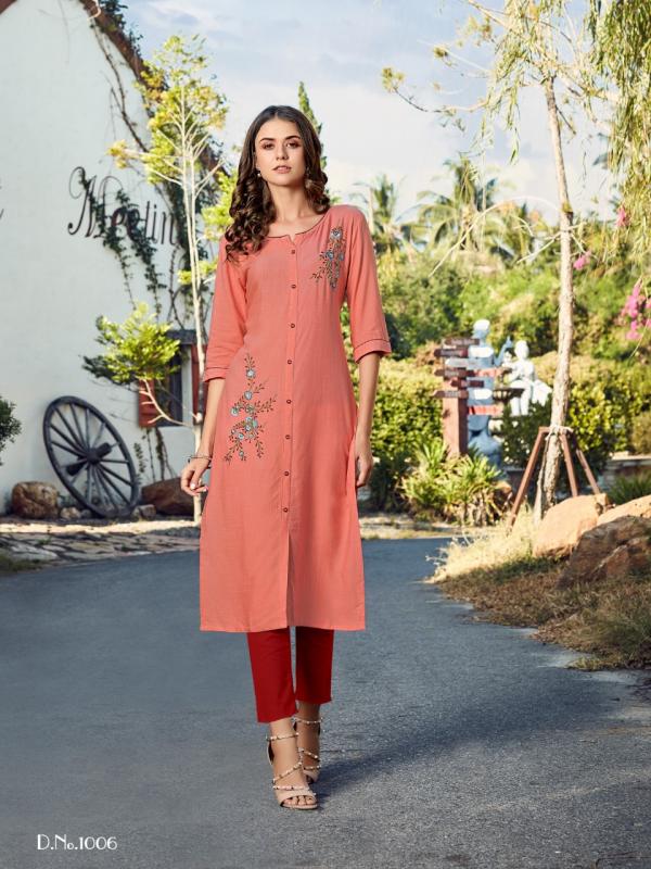 Baanvi Marigold 1-Rayon-Kurti